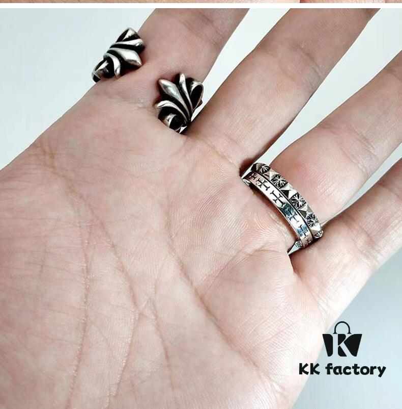 High-Version Chrome Hearts 3mm FUCK YOU, ZP Consistent Handwritten Script, Clear Engraving Details, Unisex Wearable, Available in US Sizes 5 to 11