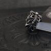 High-Version Chrome Hearts Open Cross Ring, Upgraded Diamond-Inlaid Aged Design, Clear Engraving Details, Unisex Wear, Timeless and Stylish, Available in US Sizes 5-12