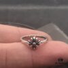 High-Version Chrome Hearts Cross Flower Small Ring, Clear Engraving, Unisex Design, Available in US Sizes 5 to 9