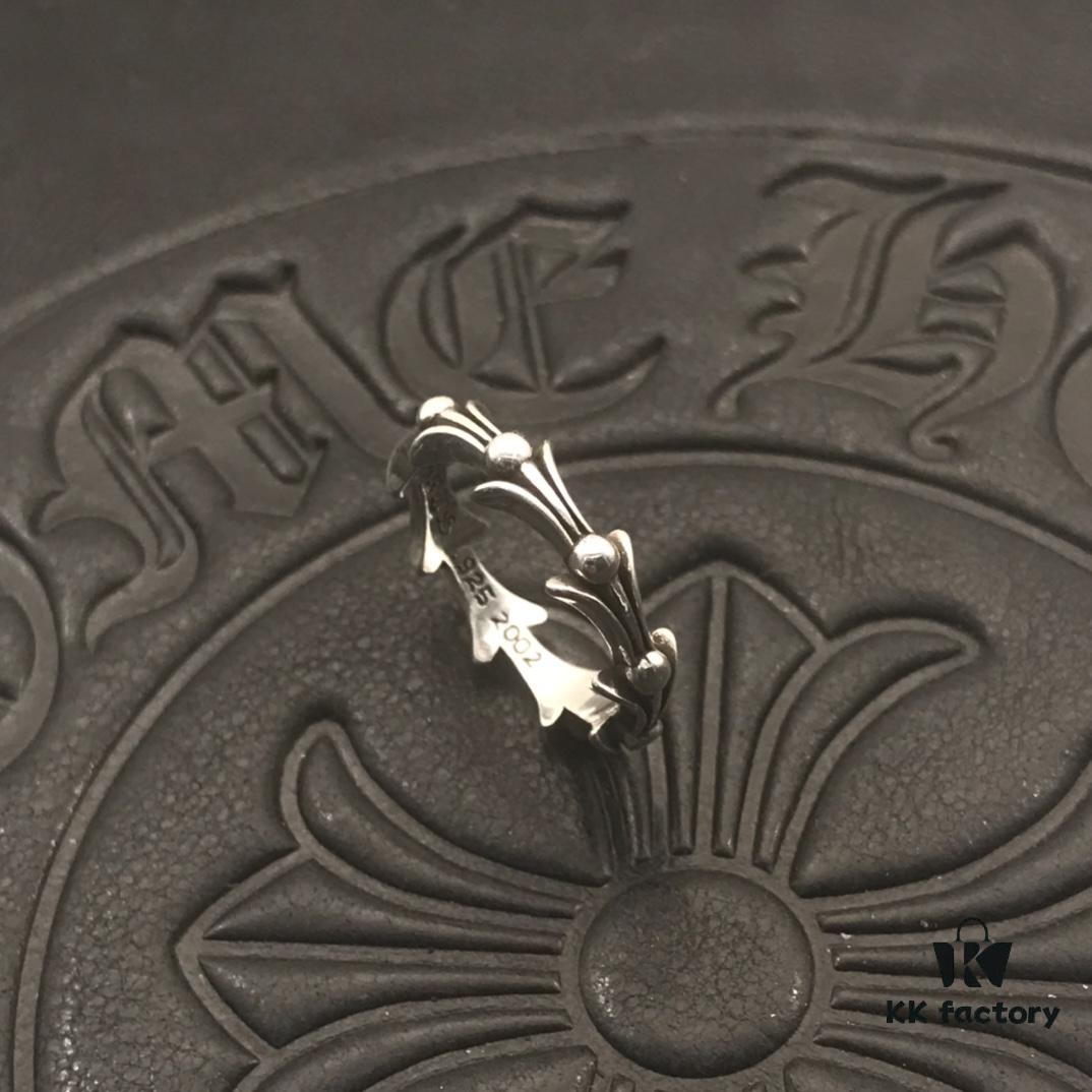 High-End Croxx Iris Wave Rib Bone Ring, Interior Engraved with Authentic Handwritten Font, Precise Detailing and Clear Engraving, Unisex Design, US Size 5 to 11 Available