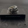 High Version Krone Mid-Size Guardian Ring, Authentic Handwritten Engraving Inside, Clear and Detailed Lettering, Unisex Design, Available in US Sizes 5 to 11