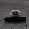 High Version Krone Mid-Size Guardian Ring, Authentic Handwritten Engraving Inside, Clear and Detailed Lettering, Unisex Design, Available in US Sizes 5 to 11