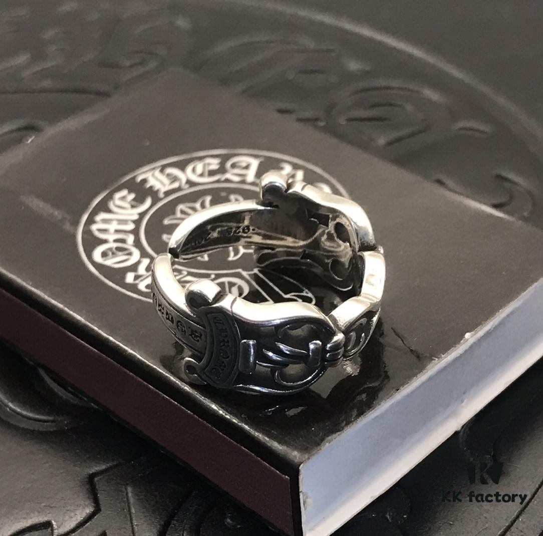 High Version Cross with Open Design Dual Sword Ring