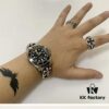 High Version Cross with Open Design Dual Sword Ring