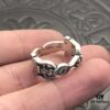 High Version Cross with Open Design Dual Sword Ring