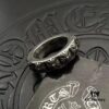 High-Version Chrome Hearts Single-Layer Full Cross Pattern Ring