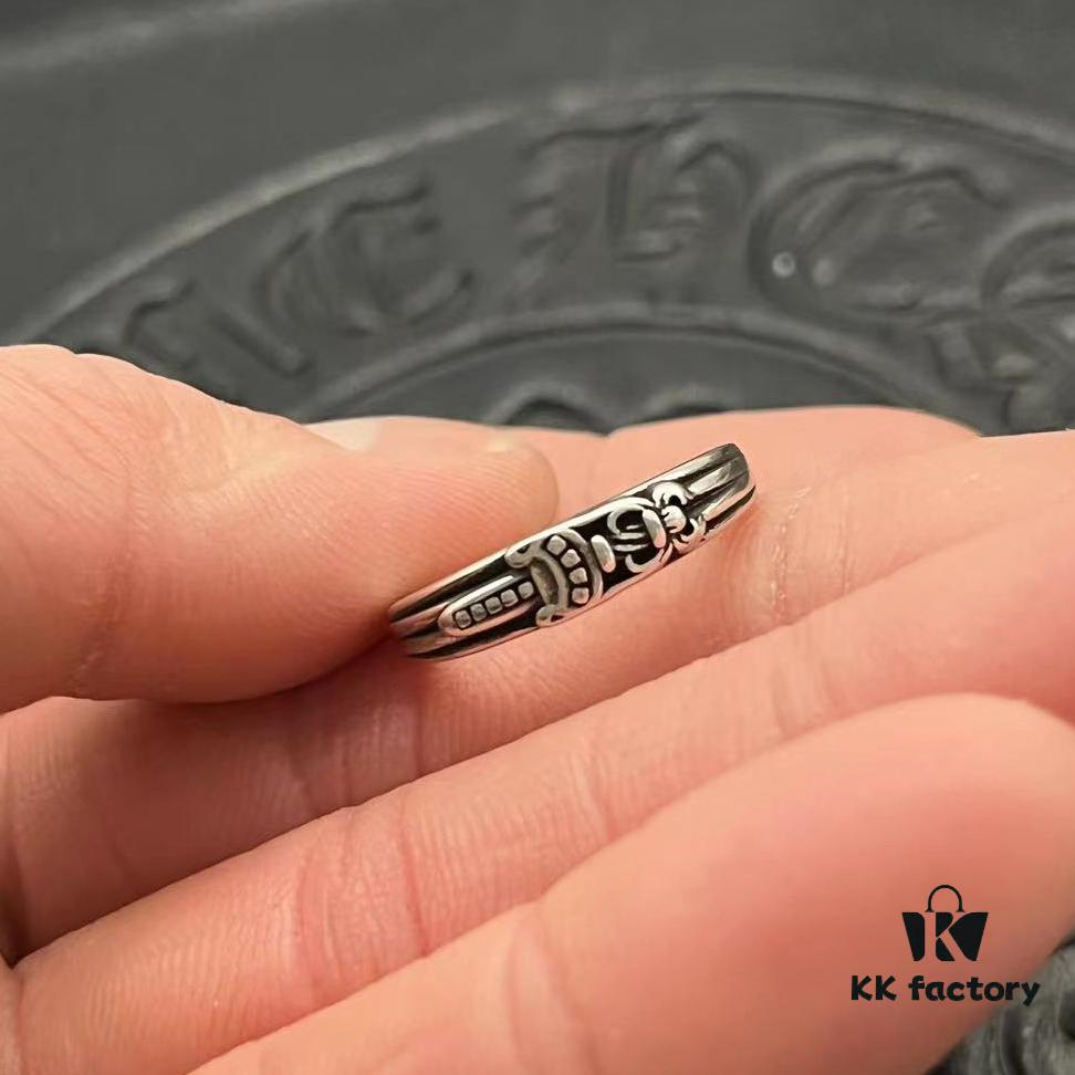 CHROME HEARTS High-Quality Cross Dagger Ring