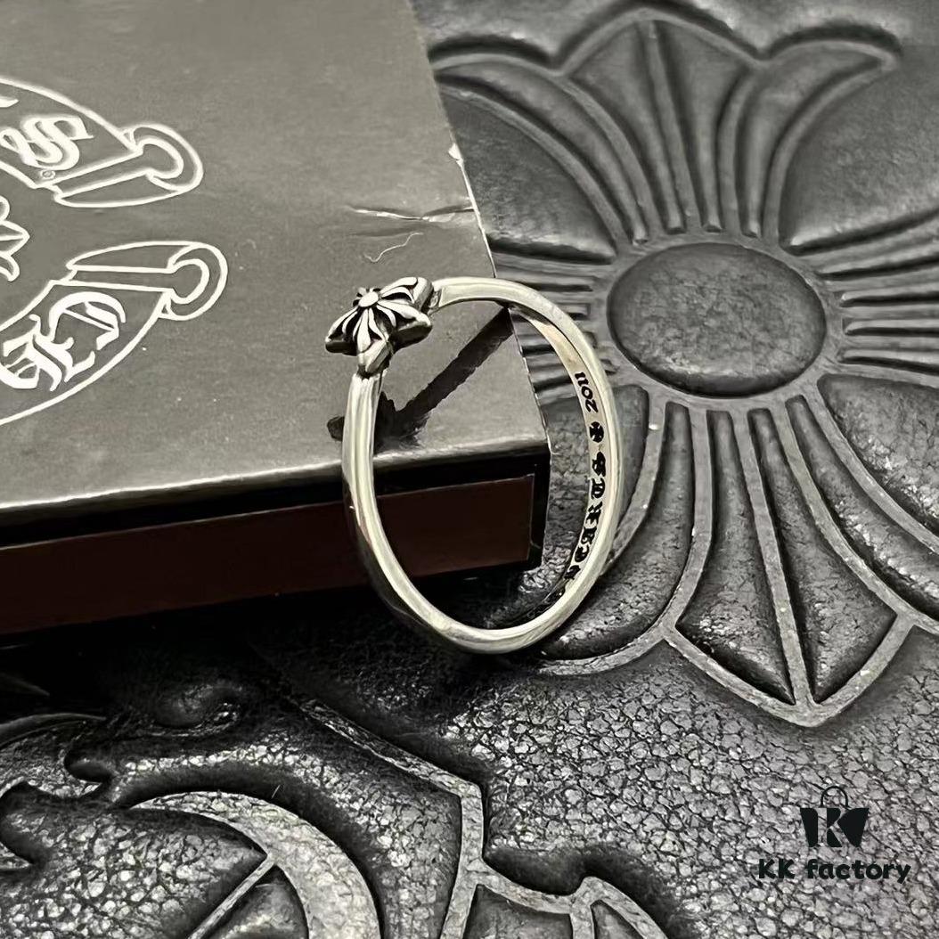 CHROME HEARTS High-Replica Cross Five-Point Star Thin Ring