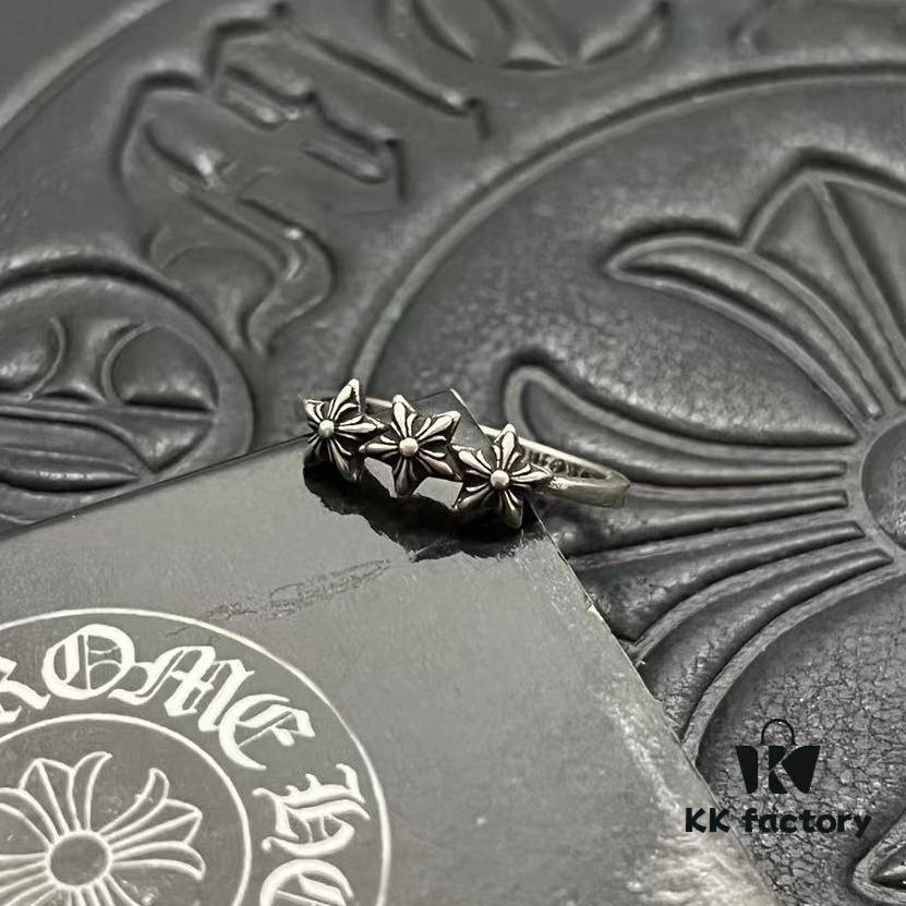 CHROME HEARTS High-Replica Three and Five Point Star Thin Ring
