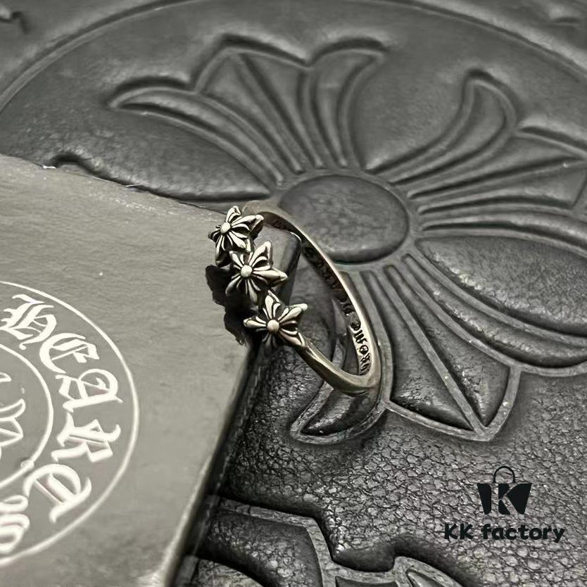CHROME HEARTS High-Replica Three and Five Point Star Thin Ring