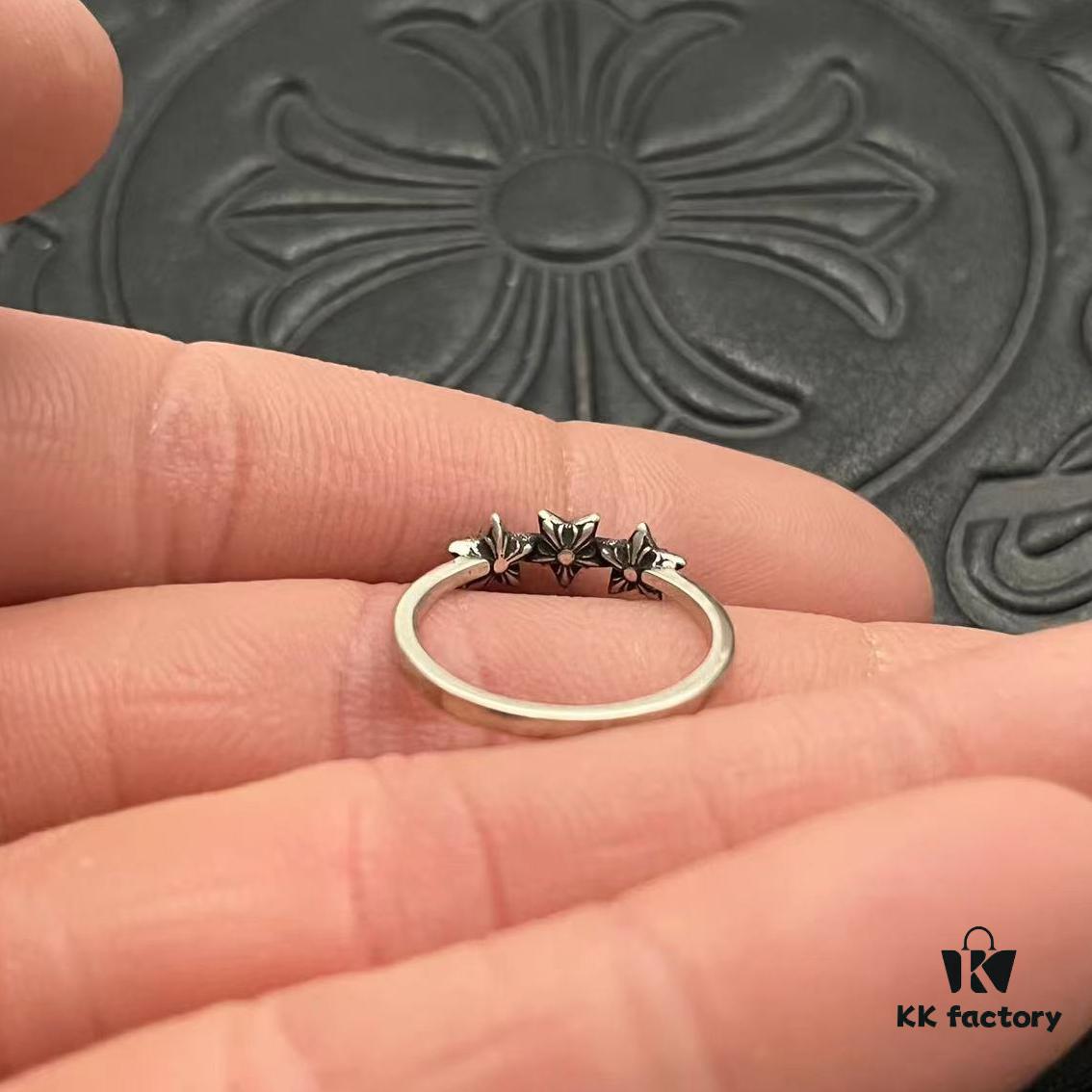 CHROME HEARTS High-Replica Three and Five Point Star Thin Ring