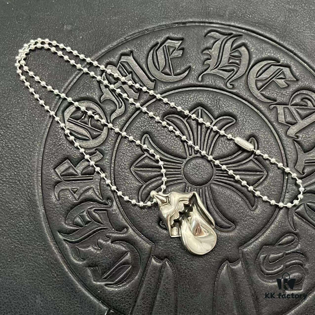 CHROME HEARTS High-Quality Crocodile Stone Large Tongue Necklace