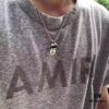 CHROME HEARTS High-Quality Crocodile Stone Large Tongue Necklace