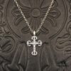 69300b2312f62673a6fabb8b High-Version Chrome Hearts Mini Flame Cross Pendant, Small Size, Highly Versatile