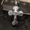 69300b2312f62673a6fabb8d High-Version Chrome Hearts Mini Flame Cross Pendant, Small Size, Highly Versatile