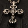 69300b2312f62673a6fabb8e High-Version Chrome Hearts Mini Flame Cross Pendant, Small Size, Highly Versatile