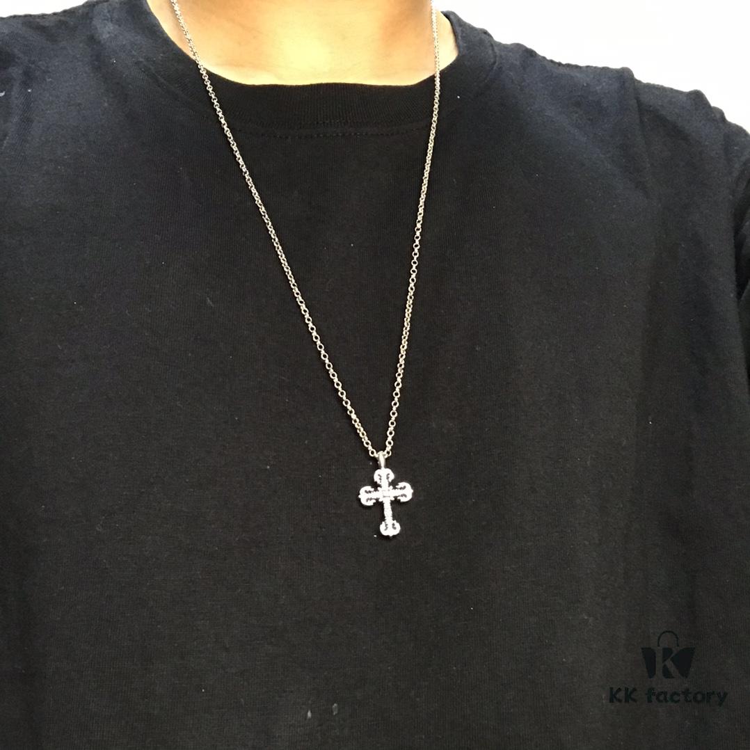 69300b2412f62673a6fabb90 High-Version Chrome Hearts Mini Flame Cross Pendant, Small Size, Highly Versatile