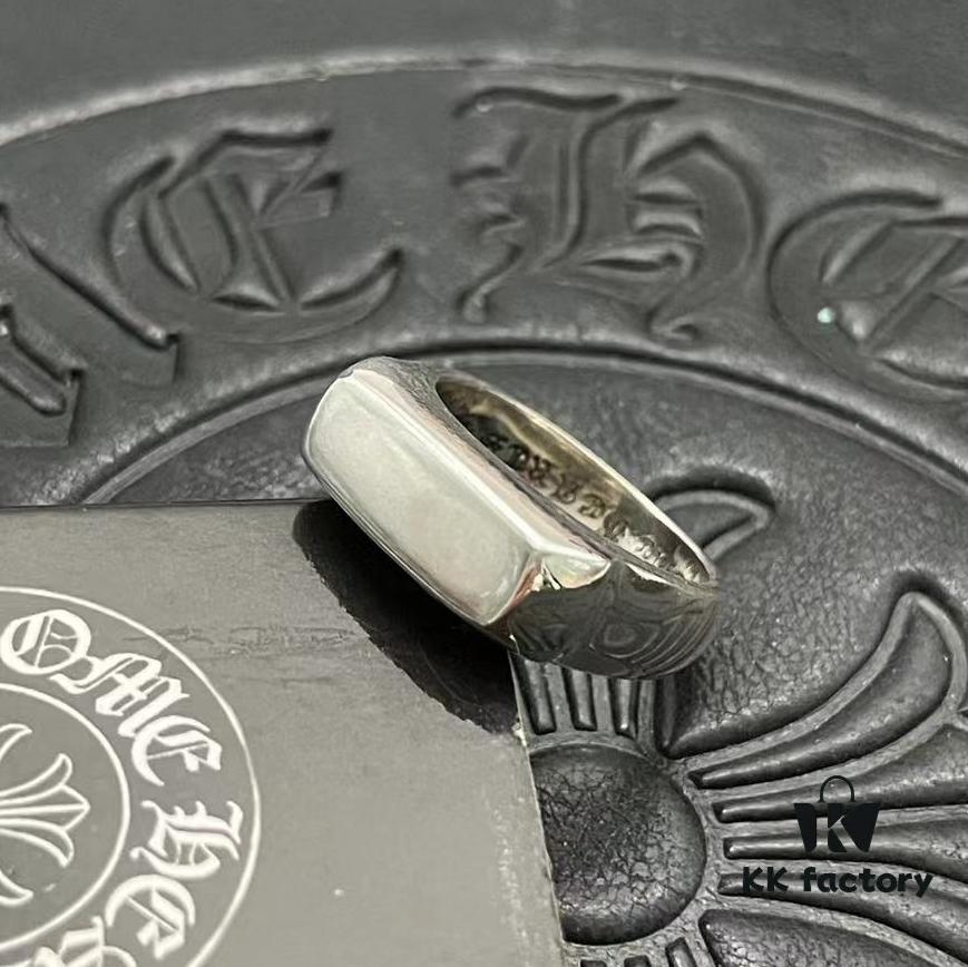 CHROME HEARTS High-Quality Crooked Heart Smooth Ring