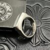 CHROME HEARTS High-Quality Crooked Heart Smooth Ring