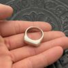 CHROME HEARTS High-Quality Crooked Heart Smooth Ring