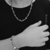 69300b3212f62673a6fabbae High-Version Chrome Hearts Dice Necklace, Precise Engraving, Uniform Dice Orientation, Original Lobster Clasp