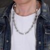69300b3312f62673a6fabbaf High-Version Chrome Hearts Dice Necklace, Precise Engraving, Uniform Dice Orientation, Original Lobster Clasp