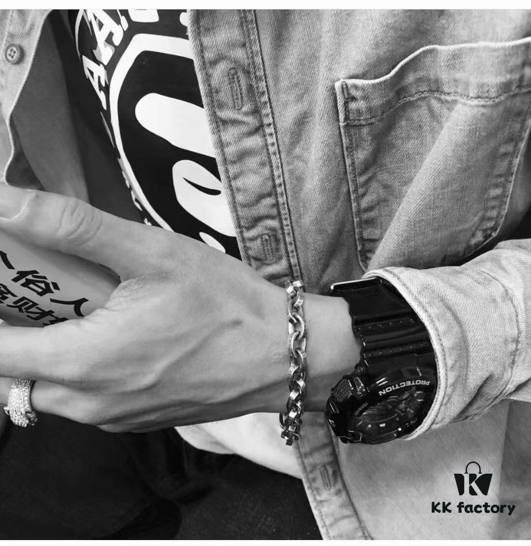69300b3b12f62673a6fabbc0 High-Version Chrome Hearts Thick Letter Bracelet, Authentic Lobster Clasp, Clear Engraving, Closely Connected Links, Not Comparable to Common Oversized Extended Versions, Unisex Wear, Available in Sizes 17 to 21