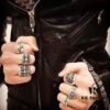 High-Grade Chrome Hearts Cut Corner Cross Ring