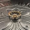 High-End Version Croxx 22K Square Cross Minimalist Ring