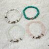 69300b6e12f62673a6fabc0f Chrome Hearts 3-Accessory Horizontal Cross 6mm Bead Bracelet, Full Color Range, Custom Length Available