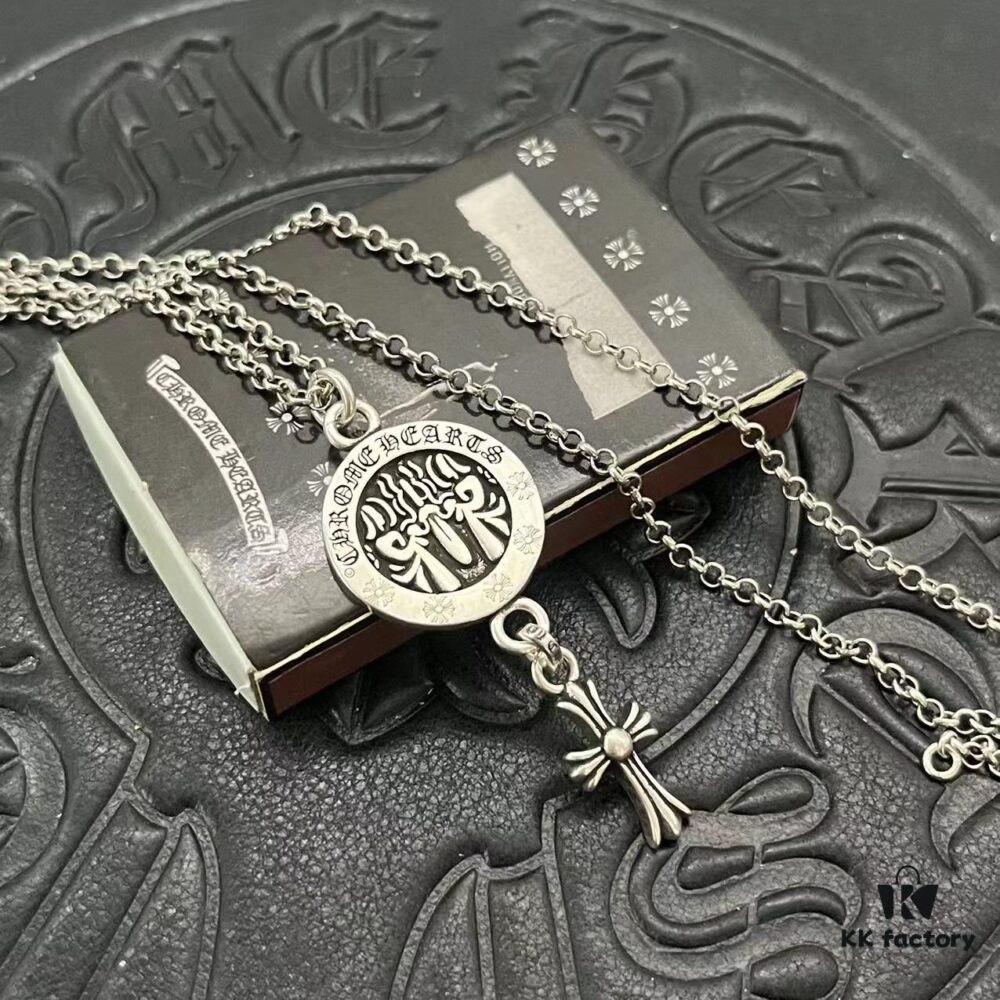 69300b7812f62673a6fabc1e CHROME HEARTS High-Replica Holy Mother Sword Pendant Necklace