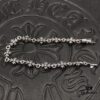 High-Grade Chrome Hearts Diamond-Paved Fine Cross Bracelet, Authentic Buckle Design, Original 14K Gold Engraved Insert, Unisex Wear, Sizes 17-18-19 Available