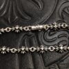 High-Grade Chrome Hearts Diamond-Paved Fine Cross Bracelet, Authentic Buckle Design, Original 14K Gold Engraved Insert, Unisex Wear, Sizes 17-18-19 Available