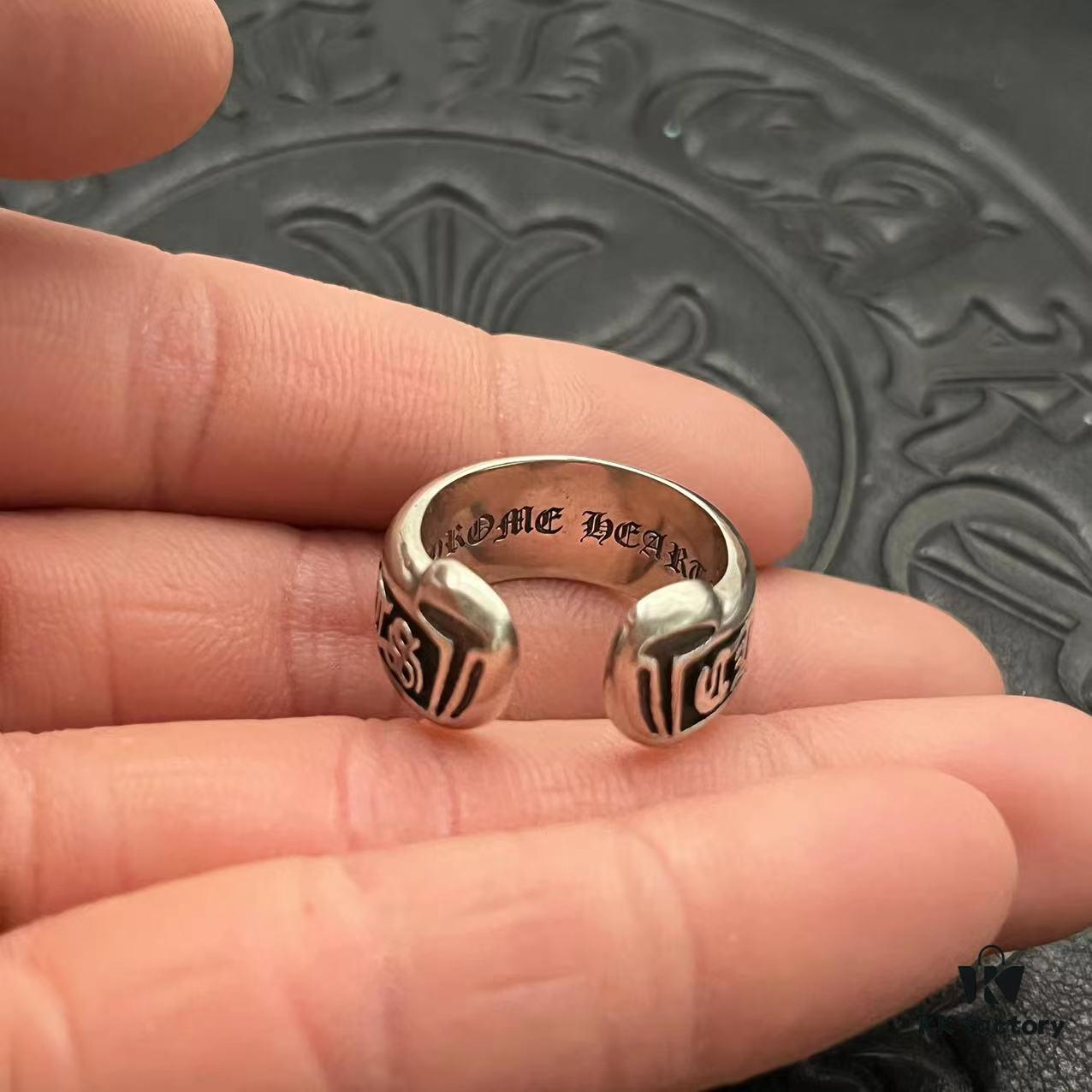 CHROME HEARTS High-Quality Open Scroll Ring