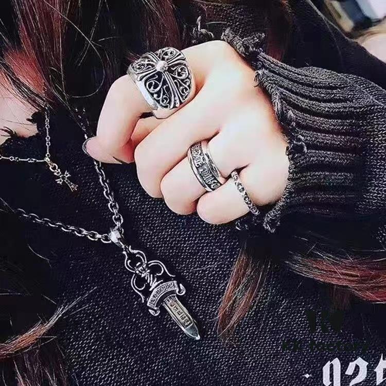 CHROME HEARTS High-Quality Open Scroll Ring