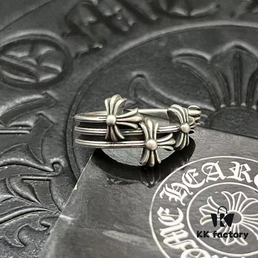 CHROME HEARTS High-Quality Open Cross Ring