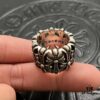 CHROME HEARTS High-End Crooked Cross Diamond-Inlaid Ring