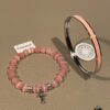 69300c2512f62673a6fabd14 Cute Chrome Heart Cat's Eye Bracelet and Hermes Enamel Bangle