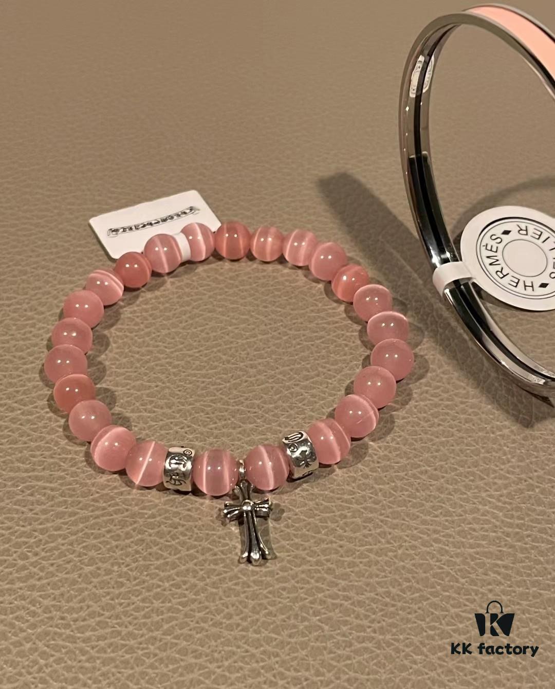69300c2b12f62673a6fabd1b Cute Chrome Heart Cat's Eye Bracelet and Hermes Enamel Bangle