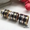 69300c3212f62673a6fabd2a Boucheron Quatre Radiant Series Rotating Ring with Four Rows of Brilliant Diamonds, Ribbon-Line Engraving, and Black Ceramic Diamond Pattern