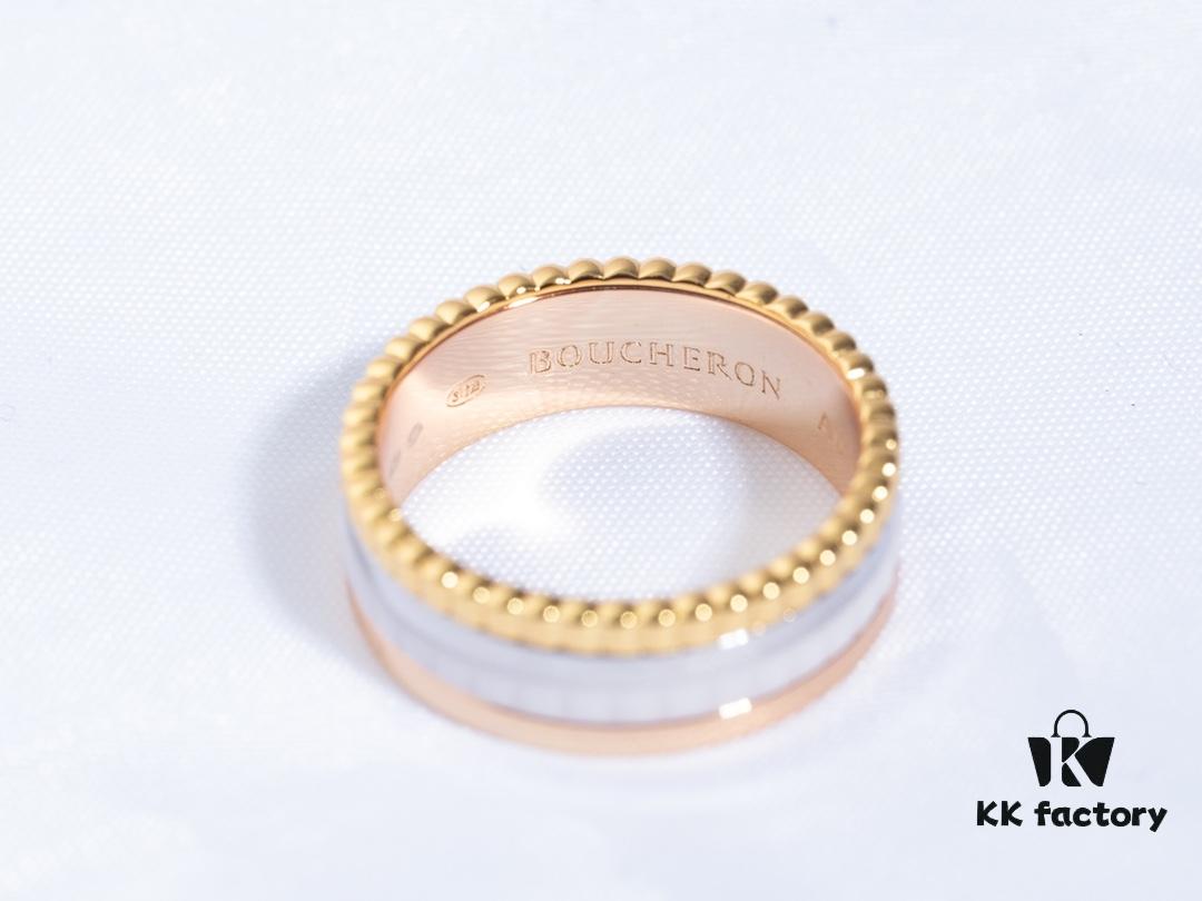 69300c4412f62673a6fabd48 Quatre White Series Ring, brilliantly showcasing the radiant brilliance of the brand's collection. This piece combines ceramic material with mirror inlay technology, enhancing the sparkle of diamonds. Exquisitely elegant and feather-light, it adds luminous charm to minimalist styles or all-black ensembles, perfect for versatile styling.