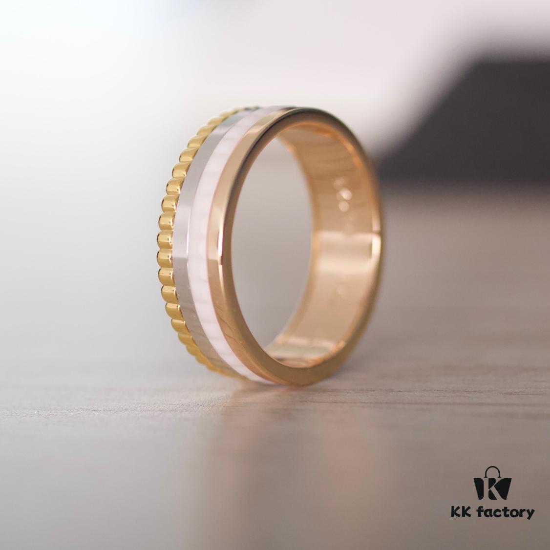 69300c4f12f62673a6fabd5a Quatre White Collection Ring, Brilliant and Radiant, Showcasing the Brand's Iconic Luster