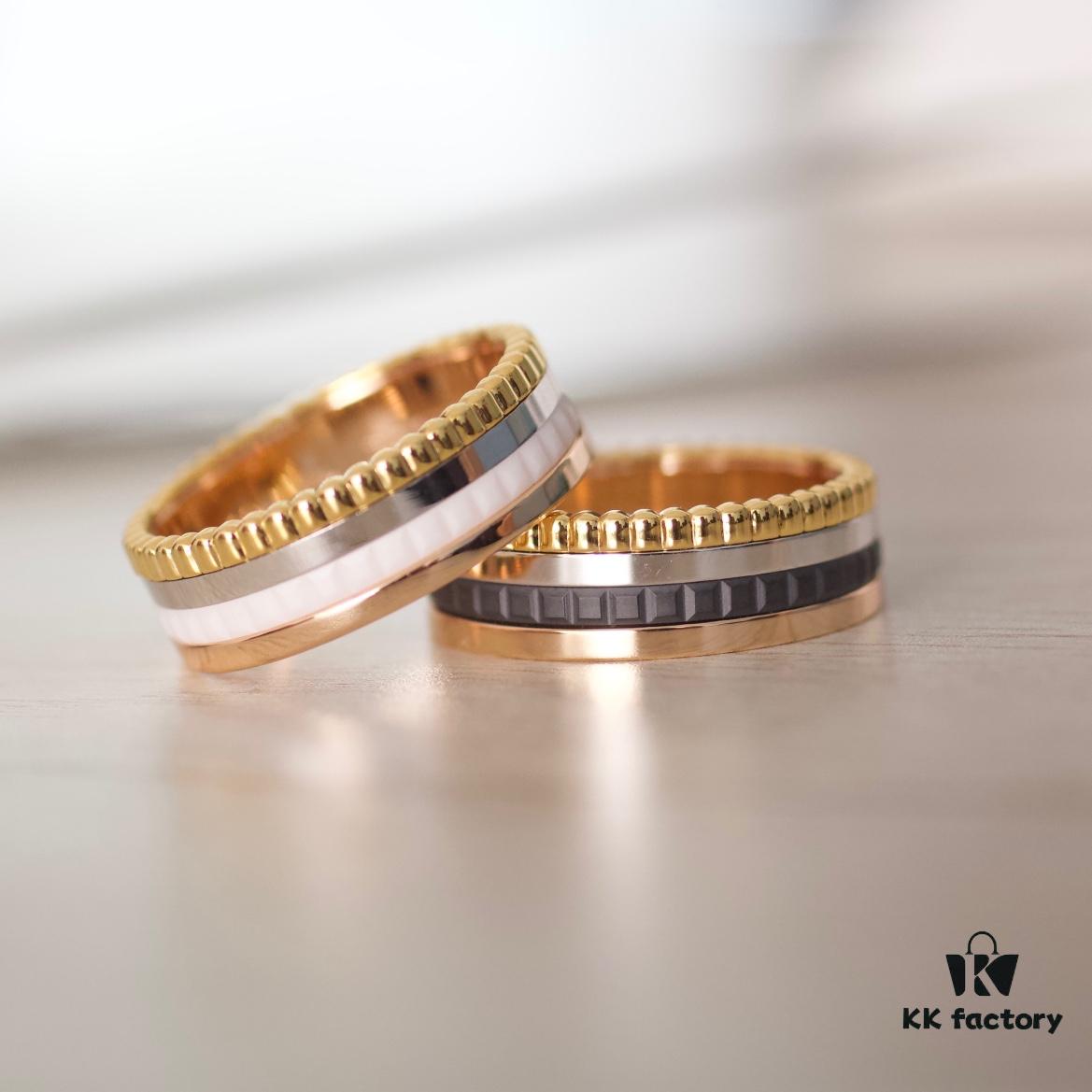 69300c4f12f62673a6fabd5b Quatre White Collection Ring, Brilliant and Radiant, Showcasing the Brand's Iconic Luster