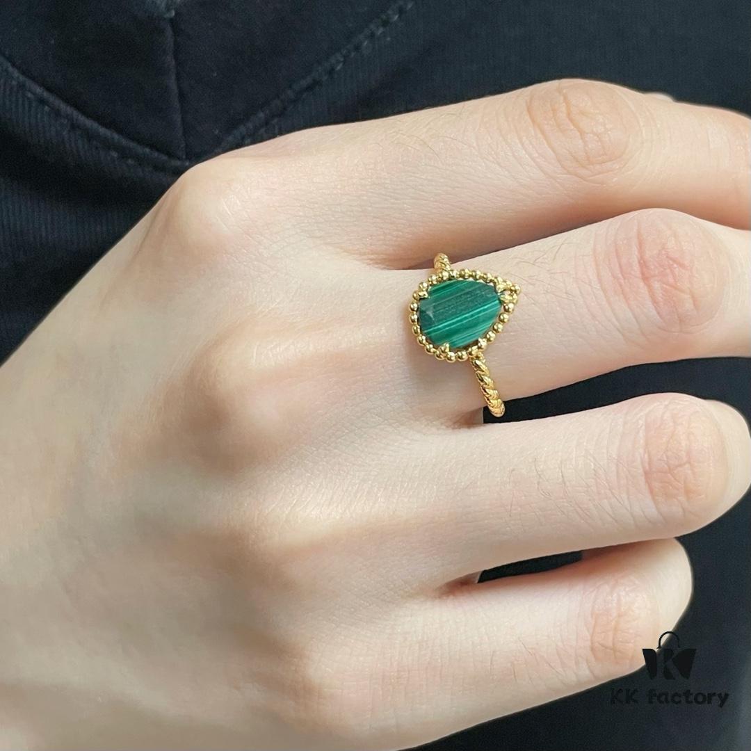 Boucheron Single Mother-of-Pearl Drop Ring, Bohemian Inspiration