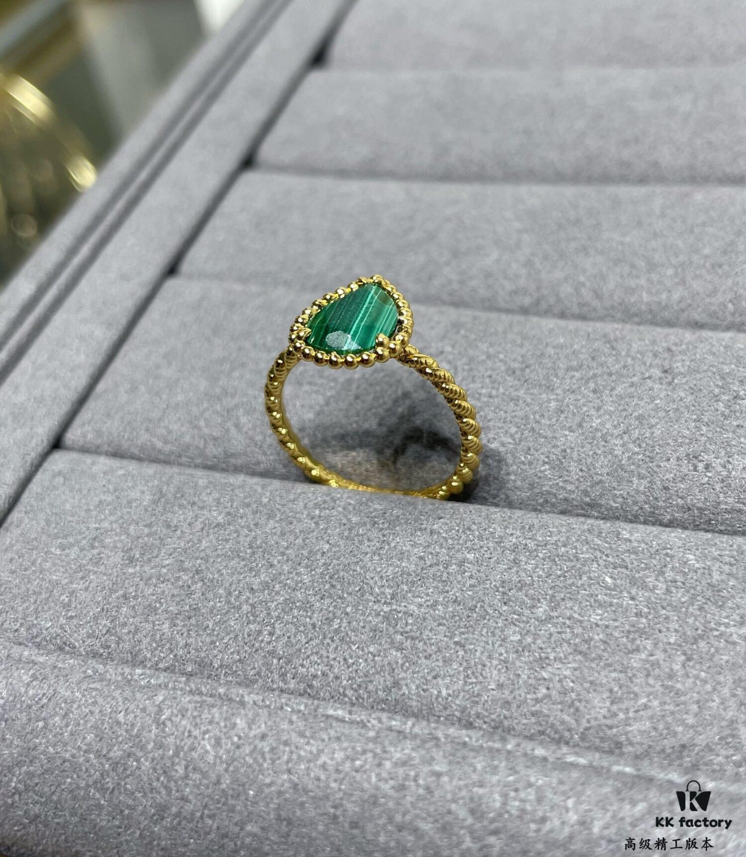Boucheron Single Mother-of-Pearl Drop Ring, Bohemian Inspiration