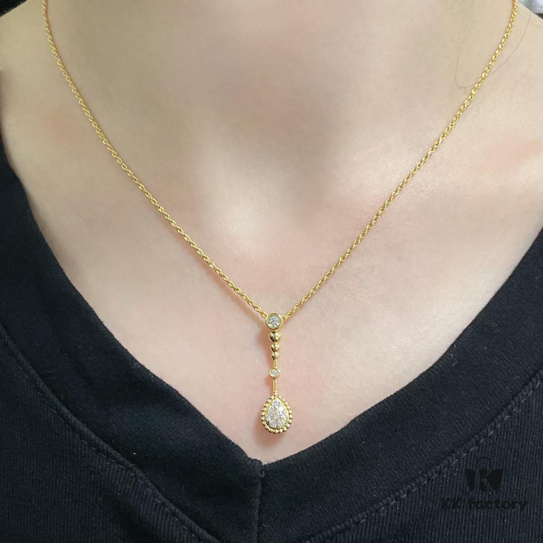69300c5c12f62673a6fabd6e Boucheron-inspired Long Teardrop Necklace