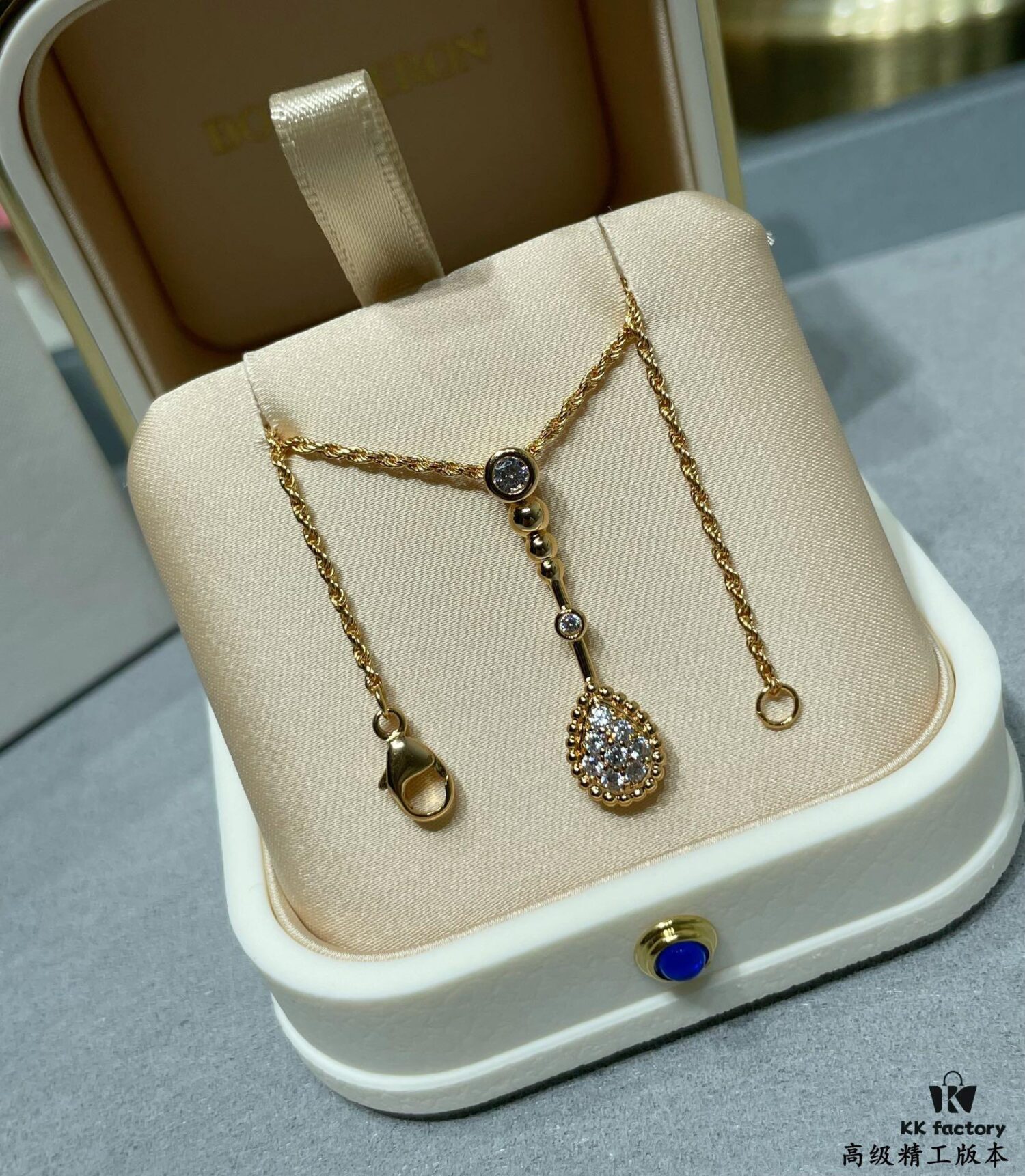 69300c6012f62673a6fabd74 Boucheron-inspired Long Teardrop Necklace