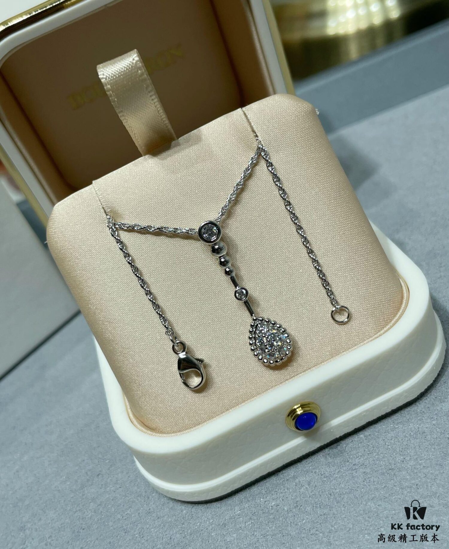 69300c6112f62673a6fabd77 Boucheron-inspired Long Teardrop Necklace