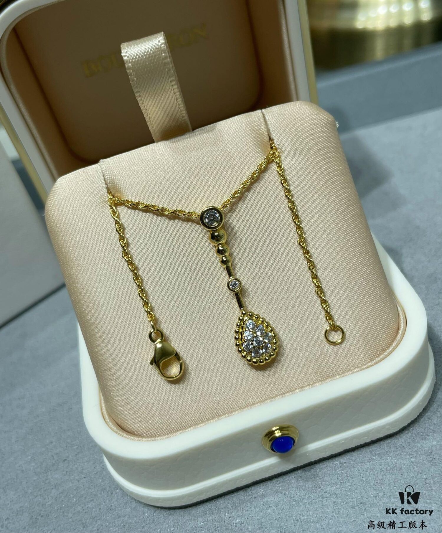 69300c6612f62673a6fabd7f Boucheron-inspired Long Teardrop Necklace
