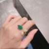 69300c6812f62673a6fabd84 Boucheron Goutte Ring 💧 SERPENT BOHÈME Ring 💍 Classic and Modern, Diamond-Paved Drop Design with Delicate Yellow Gold Pearl Surround, Contemporary Aesthetic, Thick Gold Plating, Branded Boucheron Open-Ring Design, One Size Fits All, Exquisitely Beautiful to Wear 👼
